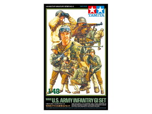 タミヤ 1/48 ミリタリーミニチュアシリーズ No.13 1/48 WWII アメリカ歩兵 GIセット 32513