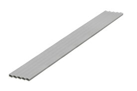 WAVE ウェーブ OM442 プラ=材料【グレー】 長方形パイプ 4 x 8 mm 5本入 OM-442