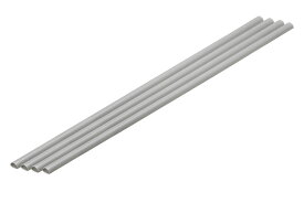 WAVE ウェーブ OM454 プラ=材料【グレー】 ハーフパイプ 3 x 6 mm 4本入 OM-454