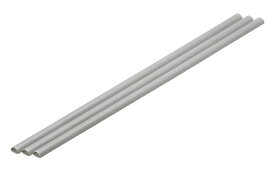 WAVE ウェーブ OM455 プラ=材料【グレー】 ハーフパイプ 3.5 x 7 mm 3本入 OM-455