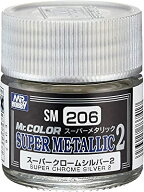 GSIクレオス Mr.カラー スーパーメタリック2 スーパークロームシルバー2 10ml 模型用塗料 SM206 クレオス…