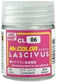 GSIクレオス Mr.カラー LASCIVUS (ラスキウス) クリアーホワイト 18ml 光沢 模型用塗料 CL06 クレオス 塗料