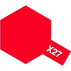 タミヤ アクリルミニ(光沢) X-27 クリヤーレッド 81527