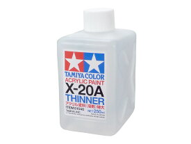 タミヤ アクリル塗料ミニ アクリル溶剤特大(X-20A 250ml) 81040