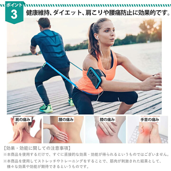 市場 代引き 2本組 強度別 ゴムバンド 同梱不可 イラスト付きのフィットネス