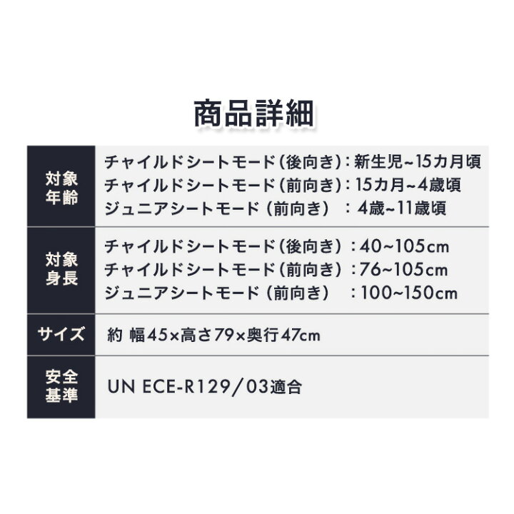 楽天市場】チャイルドシート 新生児 ISOFIX 送料無料 回転式ジュニア 