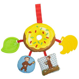 玩具 おもちゃ ベビー おさるのジョージ わくわくドーナツトイ おさるのジョージ ドーナツトイ ジョージ わくわくドーナツ ベビートイ ラトル 歯固め 歯がため お出かけ