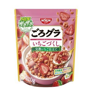 【6袋】食品 グラノーラ シリアル ごろグラ 果実 グラノーラ シリアル くだもの ざくざく食感 ドライフルーツ 食物繊維 日清シスコ 贅沢果実280g いちごづくし320g【2512S】