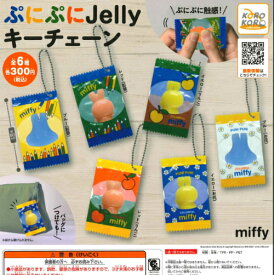 【即納品】ミッフィー miffy ぷにぷにJellyキーチェーン 全6種 コンプリートセット ガチャ 送料無料