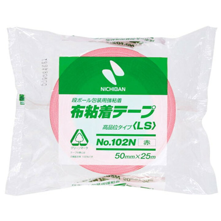 楽天市場】【5個セット】 ニチバン 布テープ102N 50×25 赤 NB-102N1 