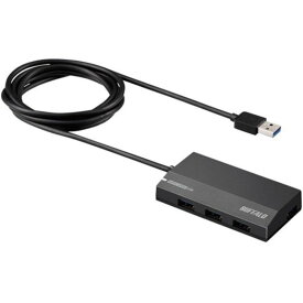BUFFALO バッファロー USB3.0 スタンダード 4ポート セルフパワーハブ ブラック BSH4A120U3BK [▲][AS]