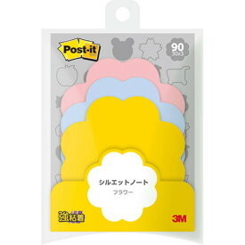 3M Post-it ポストイット シルエットノート 強粘着 フラワー 3M-SSS-FLR [▲][AS]