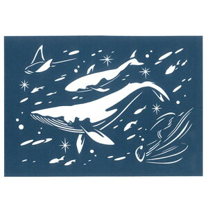 �g���X�g�v�����e�B���O �؂�G�L�b�g �C�̒�/in the sea-A4blue-S �n���h���C�h�y�[�p�[�J�b�g BA4-S01 [��][AS]