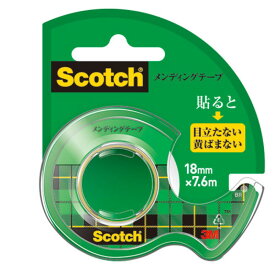 3M Scotch スコッチ メンディングテープ小巻 18mmディスペンサ付 3M-CM-18 [▲][AS]