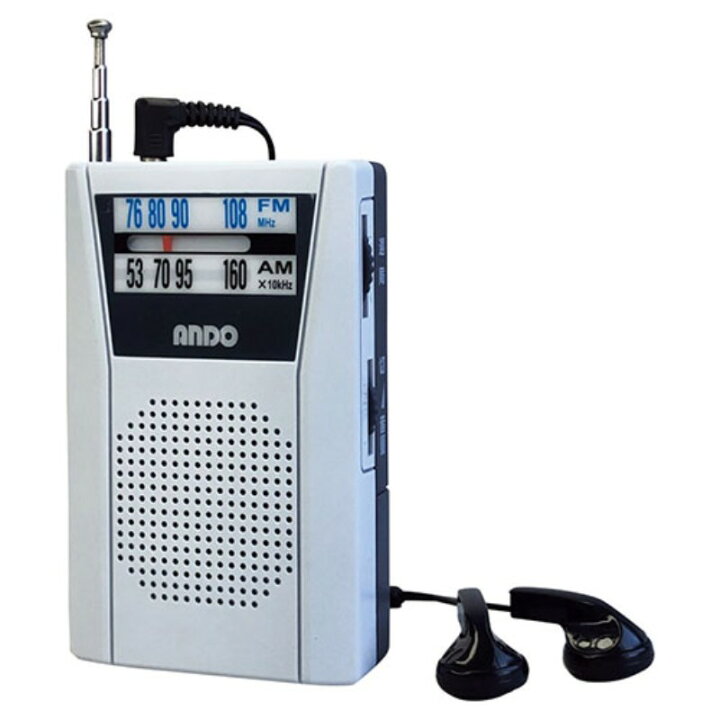 楽天市場】携帯型コンパクトラジオ モノラルラジオ・ワイドFM対応 FM 