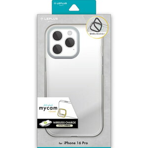 LEPLUS NEXT iPhone 16 Pro �X�^���h���ڃn�C�u���b�h�P�[�X mycam Stand �V���o�[ LN-IP24MCSSV [��][AS]