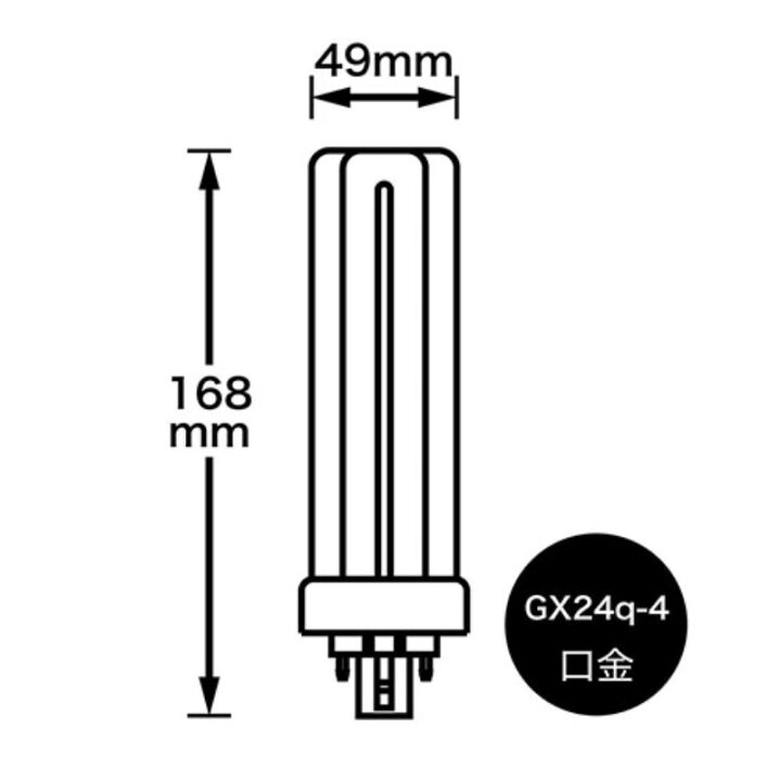 楽天市場】【5個セット】 YAZAWA コンパクト形蛍光灯 43形 電球色 