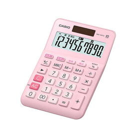 【5個セット】 カシオ計算機 W税率電卓 ミニジャストタイプ 10桁 ピンク MW-100TC-PK-NX5 事務用品 [▲][AS]