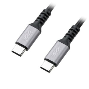 �y3�{�Z�b�g�z �T�����T�v���C USB 2.0 Type-C�P�[�u�� C-C �X�g���[�g 60W 1m KU-CCP6010TKX3 [��][AS]