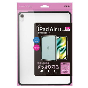 �i�J�o���V 11�C���`iPad Air(M2)�p �Ռ��z���w�ʃP�[�X �u���b�N TBC-IPA24103BK [��][AS]
