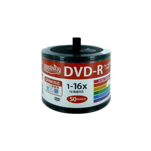 �y5�Z�b�g�z HIDISC DVD-R 4.7GB 50���X�s���h�� CPRM�Ή� ���C�h�v�����^�u���Ή��l�ߑւ��p�G�R�p�b�N HDDR12JCP50SB2X5 [��][AS]