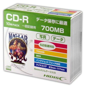 y10P×5Zbgz HIDISC CD-R f[^p5mmXP[X HDCR80GP10SCX5 [][AS]