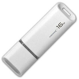 【10個セット】 HIDISC USB 2.0 フラッシュドライブ 16GB 白 キャップ式 HDUF113C16G2X10 [▲][AS]