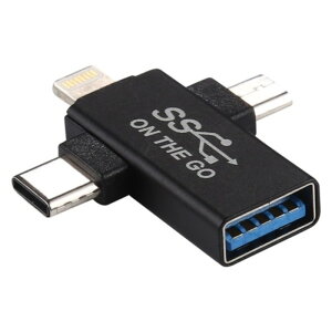 �y5�Z�b�g�z ���{�g���X�g�e�N�m���W�[ OTG 3IN1�A�_�v�^�[ OTG3IN1A-BKX5 [��][AS]