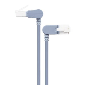 yELECOM(GR)zLANP[u Cat6A 1m X ^eXCO×RXCO  10Gbps ܐ܂h~ C[TlbgP[u u[ [][EL]