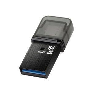 yELECOM / GRzUSB 64GB USB3.2(Gen1)/3.1(Gen1)/3.0/2.0 2in1 y Type-C / USB A z Lbv Ǎő200MB/s y Windows 11 Mac Android iPad OS ΉzubN [][EL]