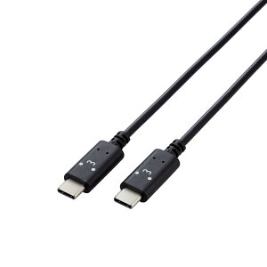 yELECOM/GRz ^CvC P[u ( Type C to C ) 2m PD 60W y iPad Pro / Air iPhone  Type-C @Ή z낿(ubN×zCg) [][EL]