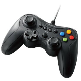 【ELECOM/エレコム】 ゲームパッド 有線 Xinput Xbox系配置 FPS仕様 メカニカルトリガー スティックカスタマイズ対応 振動 ブラック JC-GP30XVBK [▲][EL]