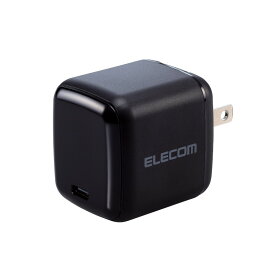 【ELECOM/エレコム】 USB Type-C 充電器 PD 65W PPS対応 高速充電 Type C×1【 Windows PC スマホ タブレット NintendoSwitch 各種対応 】ブラック [▲][EL]