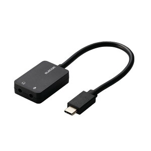 yELECOM/GRz USB Type-C I[fBIϊA_v^ 3.5mm XeI 3 4 ×1 }CN̓~jWbN3×1 CzWbN ϊ ubN [][EL]