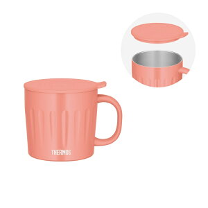 �yTHERMOS/�T�[���X�z �^��f�M�}�O�J�b�v �R�[�����s���N 450ml �t�^�t�� �H���Ή� �ۉ� �ۗ� JTA-450 CP [��][KM]