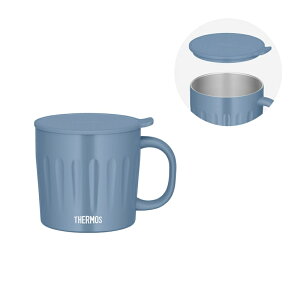 �yTHERMOS/�T�[���X�z �^��f�M�}�O�J�b�v �T�b�N�X�u���[ 450ml �t�^�t�� �H���Ή� �ۉ� �ۗ� JTA-450 SAX [��][KM]