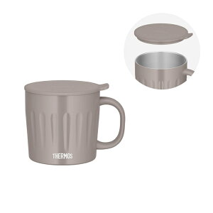 �yTHERMOS/�T�[���X�z �^��f�M�}�O�J�b�v �O���[�W�� 450ml �t�^�t�� �H���Ή� �ۉ� �ۗ� JTA-450 GG [��][KM]