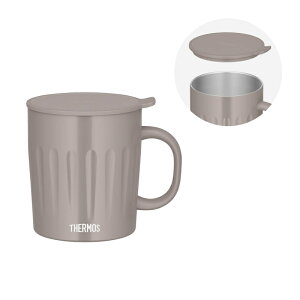 �yTHERMOS/�T�[���X�z �^��f�M�}�O�J�b�v �O���[�W�� 550ml �t�^�t�� �H���Ή� �ۉ� �ۗ� JTA-550 GG [��][KM]