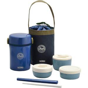 �yTHERMOS/�T�[���X�z �X�e�����X�����`�W���[ �l�C�r�[ ���q1.3�t�� �H��@�Ή� ��p�o�b�O�t�� �����`�{�b�N�X �ۉ� JBC-801-NVY [��][KM]