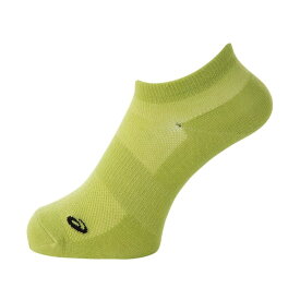 【asics/アシックス】RUNNINGCOLORSOCKS ネオンライム Mサイズ ランニングカラーソックス 靴下 コットン素材 3013A971 [▲][ZX]