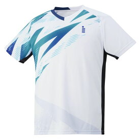 【GOSEN/ゴーセン】 Lサイズ ゲームシャツ テニス バドミントン ウェア ユニセックス ホワイト T2402 [▲][ZX]