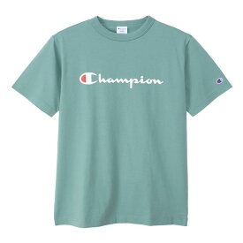 【CHAMPION/チャンピオン】 Lサイズ ショートスリーブ Tシャツ 半袖 (メンズ) 522/ミネラルグリーン C3-X353 [▲][ZX]