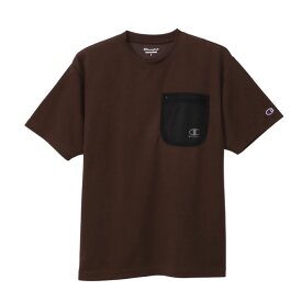 【CHAMPION/チャンピオン】 XLサイズ 半袖 ポケットTシャツ (メンズ) 860/ブラウン C3-ZS314 [▲][ZX]