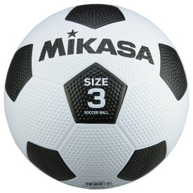 【MIKASA/ミカサ】サッカー3号 ゴム 白黒 / ホワイトブラック / サッカーボール F3-WBK [▲][ZX]