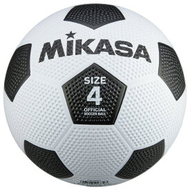 【MIKASA/ミカサ】サッカー4号 ゴム 白黒 / ホワイトブラック / サッカーボール F4-WBK [▲][ZX]