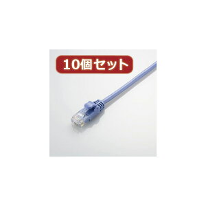 10�Z�b�g �G���R�� Gigabit ���炩LAN�P�[�u��(Cat6����) LD-GPY BU1X10 elecom �p�\�R�� �p�\�R�����Ӌ@�� �P�[�u��[��][AS]