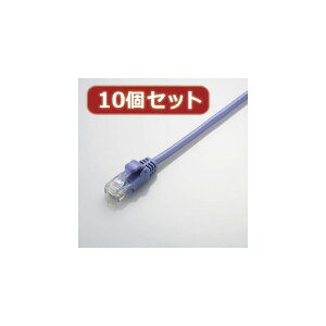 10�Z�b�g �G���R�� Gigabit ���炩LAN�P�[�u��(Cat6����) LD-GPY BU5X10 elecom �p�\�R�� �p�\�R�����Ӌ@�� �P�[�u��[��][AS]