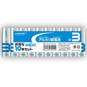 72�Z�b�g HIDISC �A���J�����d�r �P3�`10�{�p�b�N HDLR6/1.5V10PX72 �d�r �d�r �h�Зp�i[��][AS]