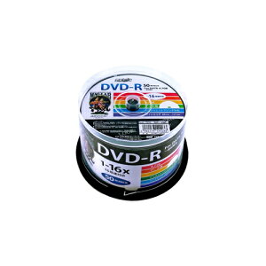 HI DISC�@DVD-R 4.7GB 50���X�s���h�� 1?16�{���Ή� ���C�h�v�����^�u���@HDDR47JNP50 DVD���f�B�A �h���C�u �p�\�R��[��][AS]