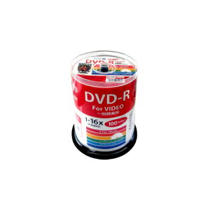 HI DISC@DVD-R 4.7GB 100Xsh CPRMΉ Chv^u@HDDR12JCP100 DVDfBA hCu p\R[][AS]